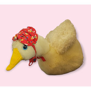 Vintage Wind up Plush Goose by Eden Animated Duck Moves Music toy Old Macdonald